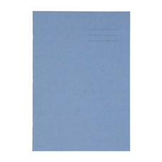 A4 Exercise Book 32 Page, Top Half Plain / Bottom 15mm Ruled, Blue - Pack of 100